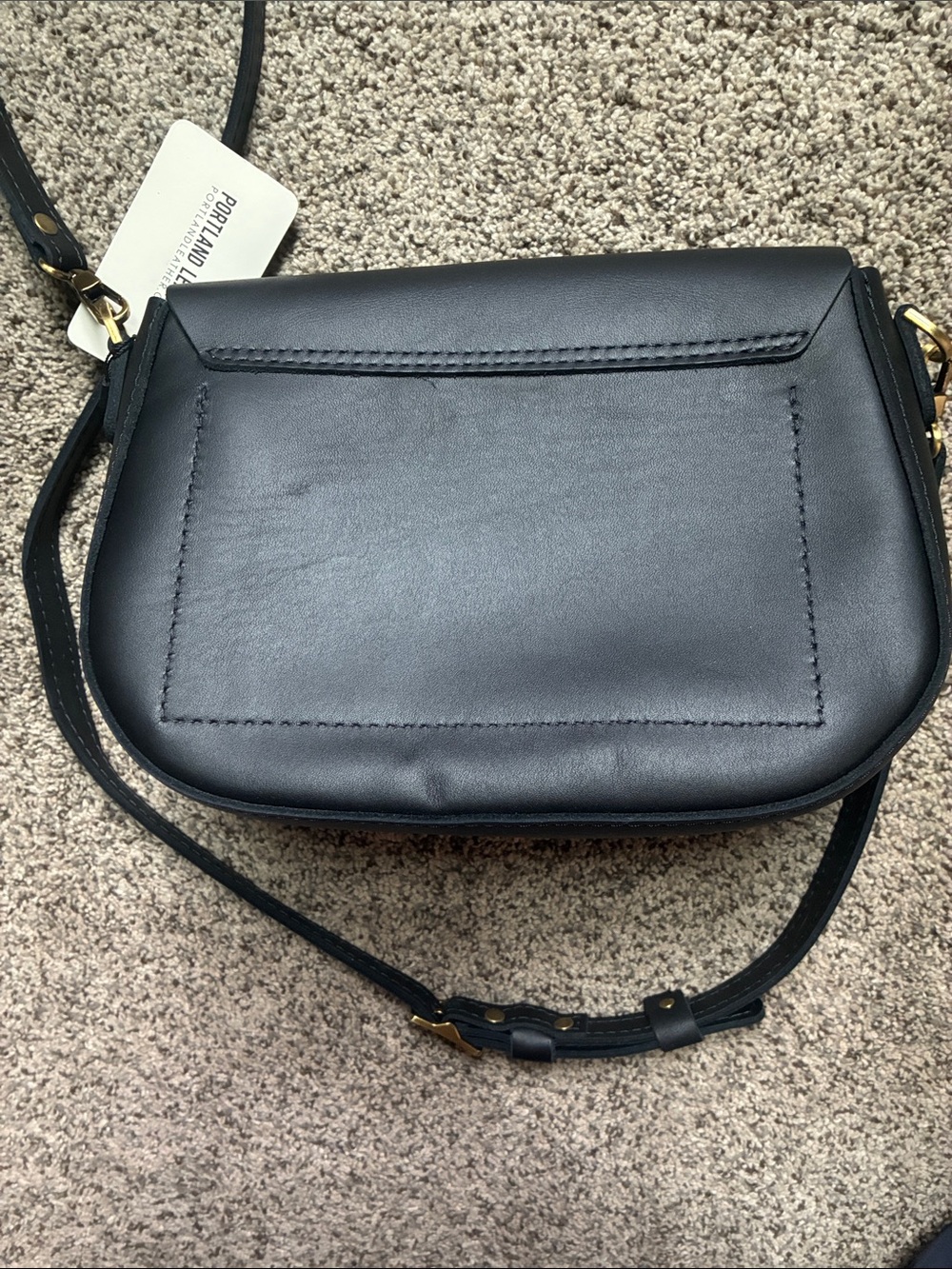Portland Leather Black Monaco Crossbody - Picture 4 of 4